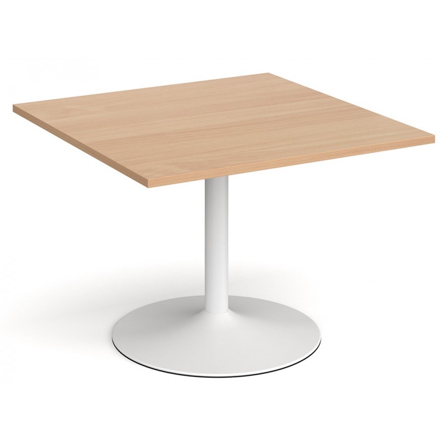 1000mm Square Meeting Table - Trumpet Base 